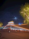正定南门城楼夜景