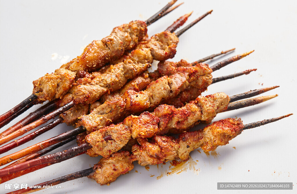 香辣烤羊肉串