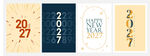 2027创意文字卡片合集