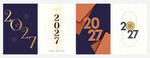 2027创意数字标识设计