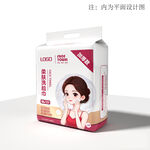 柔肤洗脸巾包装样机