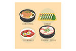 日式美食料理插画