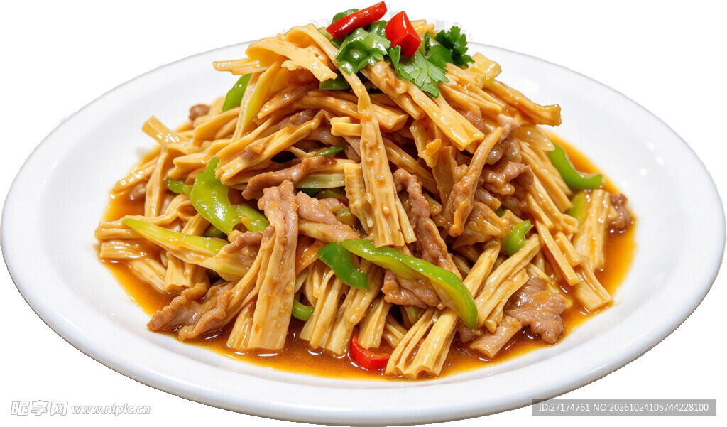 香辣腐竹炒肉
