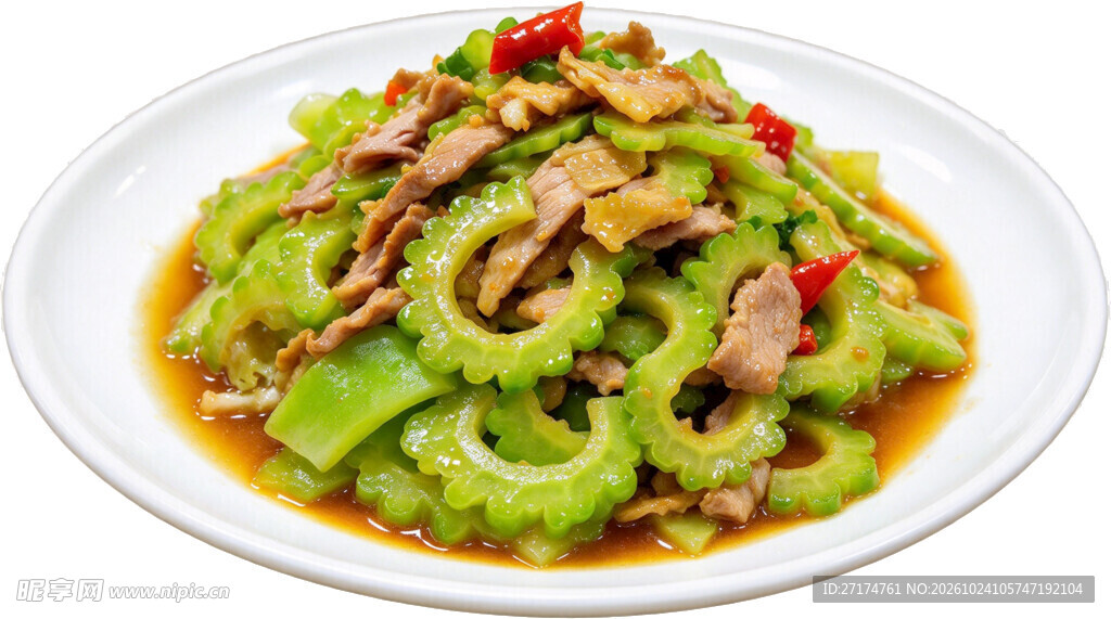 苦瓜炒肉丝