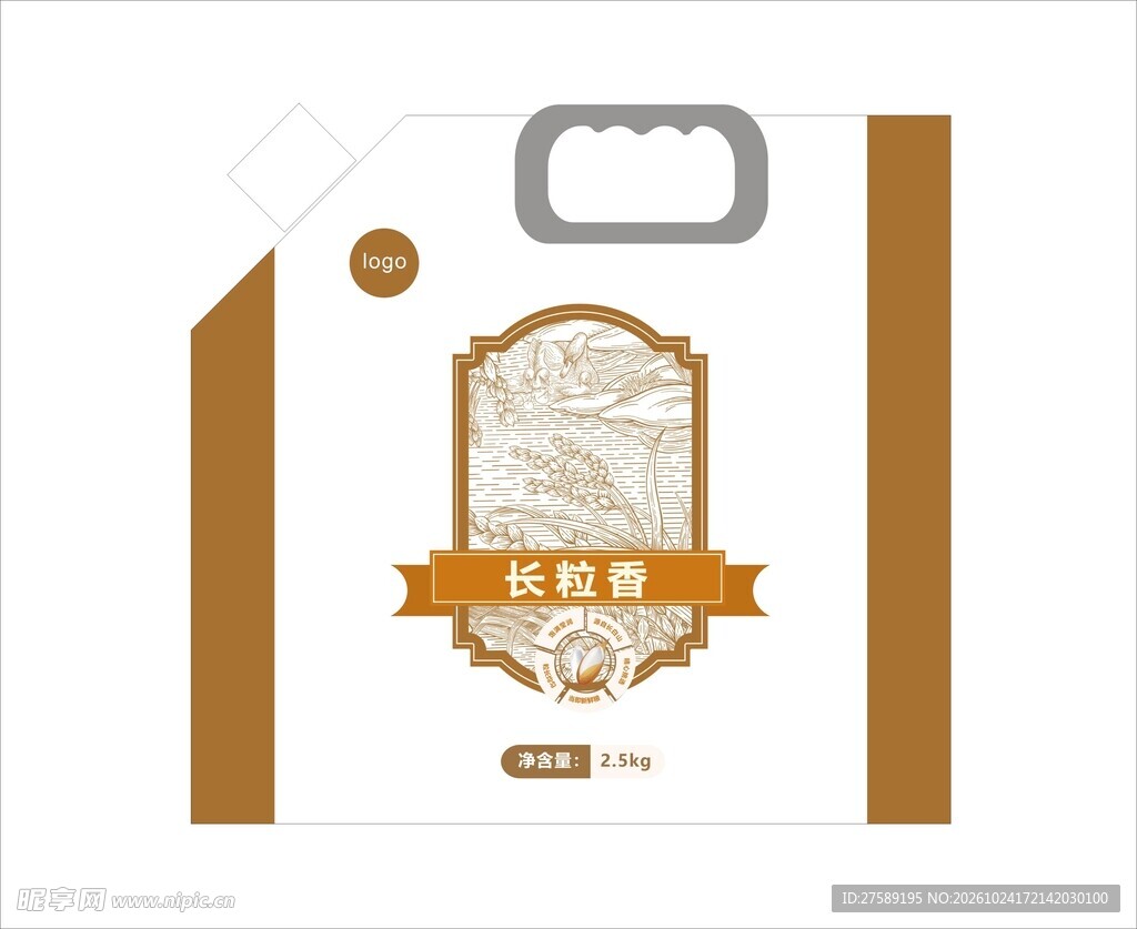杂粮壶嘴袋 长粒香 包装设计