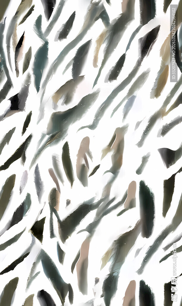 水彩质感斑马纹图案