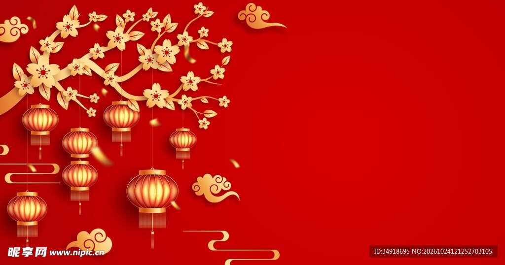 新年红色背景