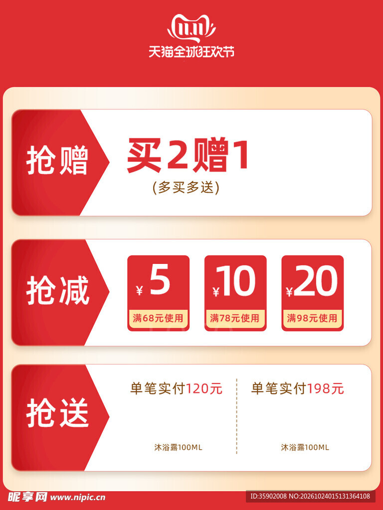 618电商促销优惠模块