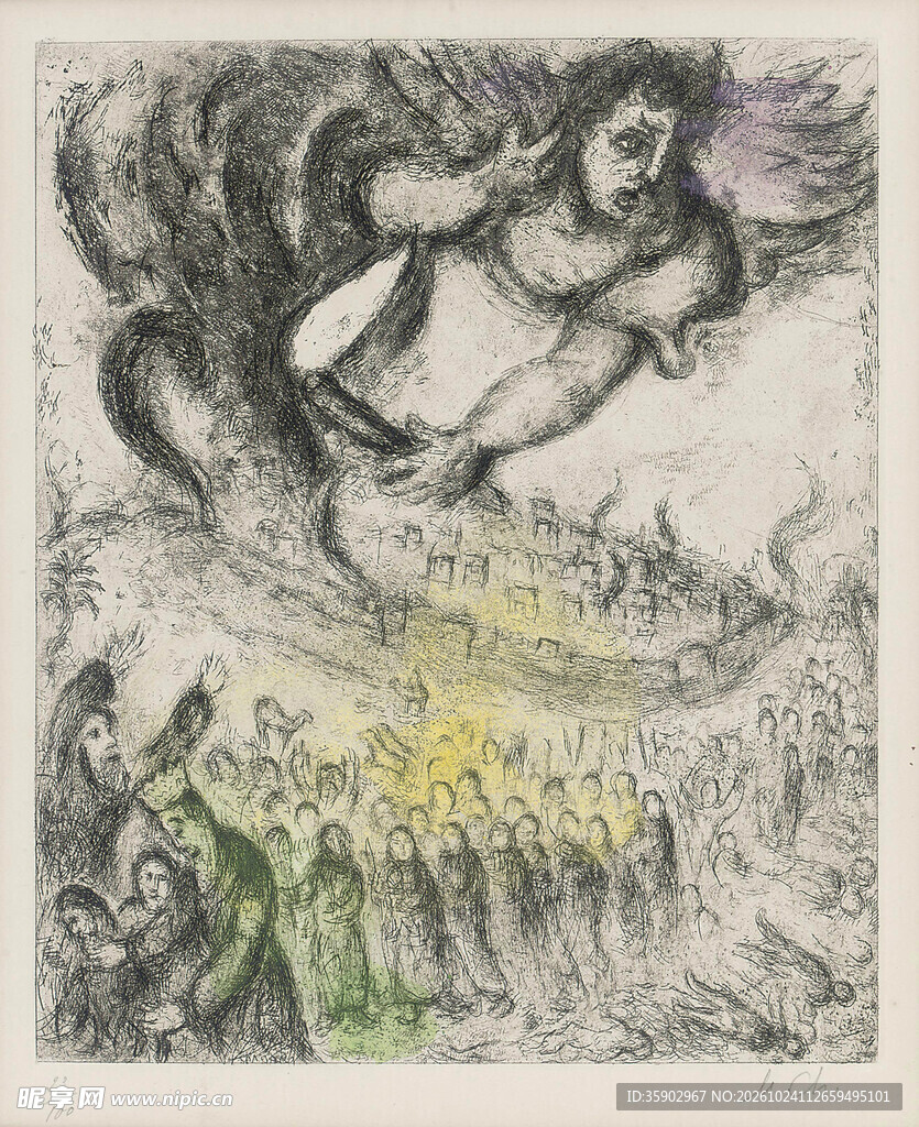 飞天复古艺术版画