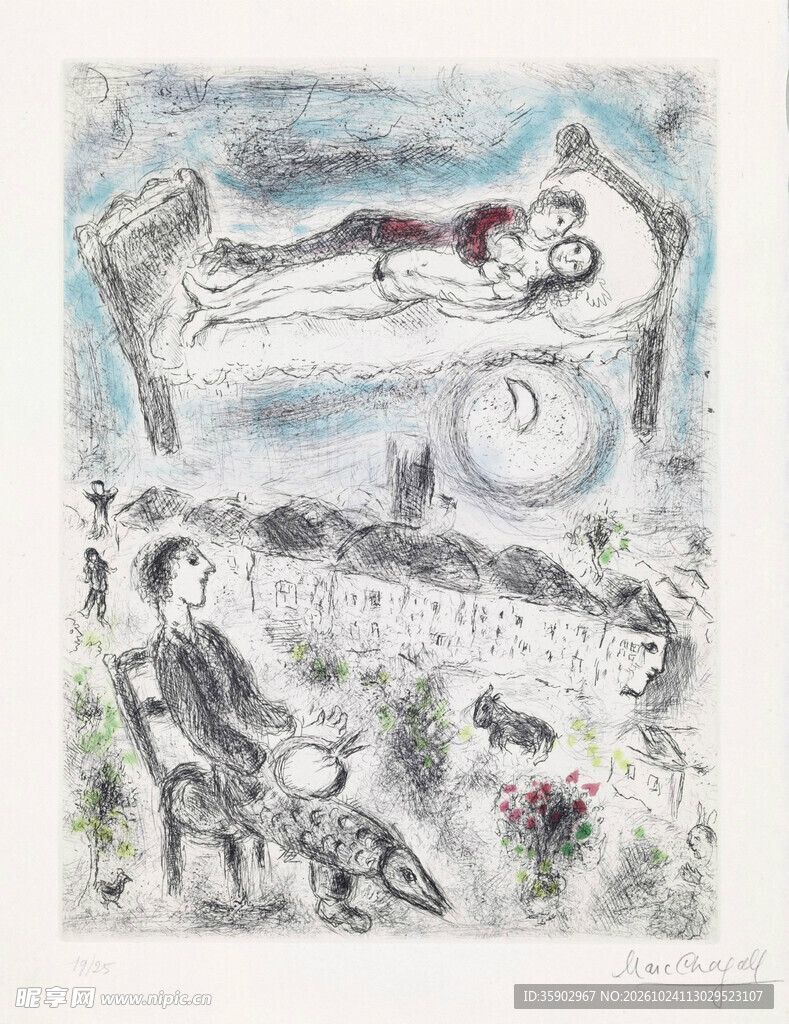 梦幻抽象居家版画