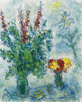 点彩风花卉静物油画