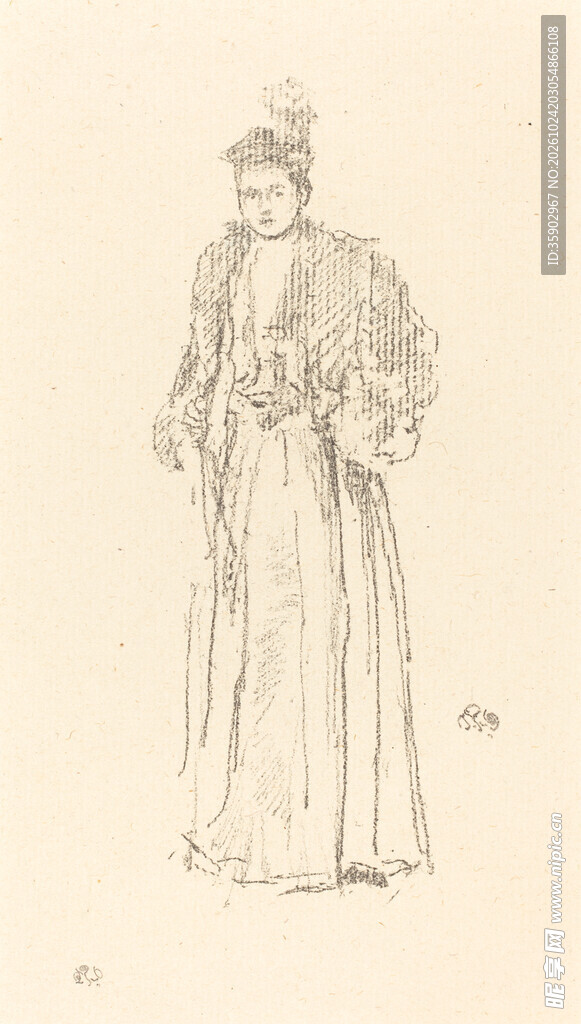 古代文官线描画像