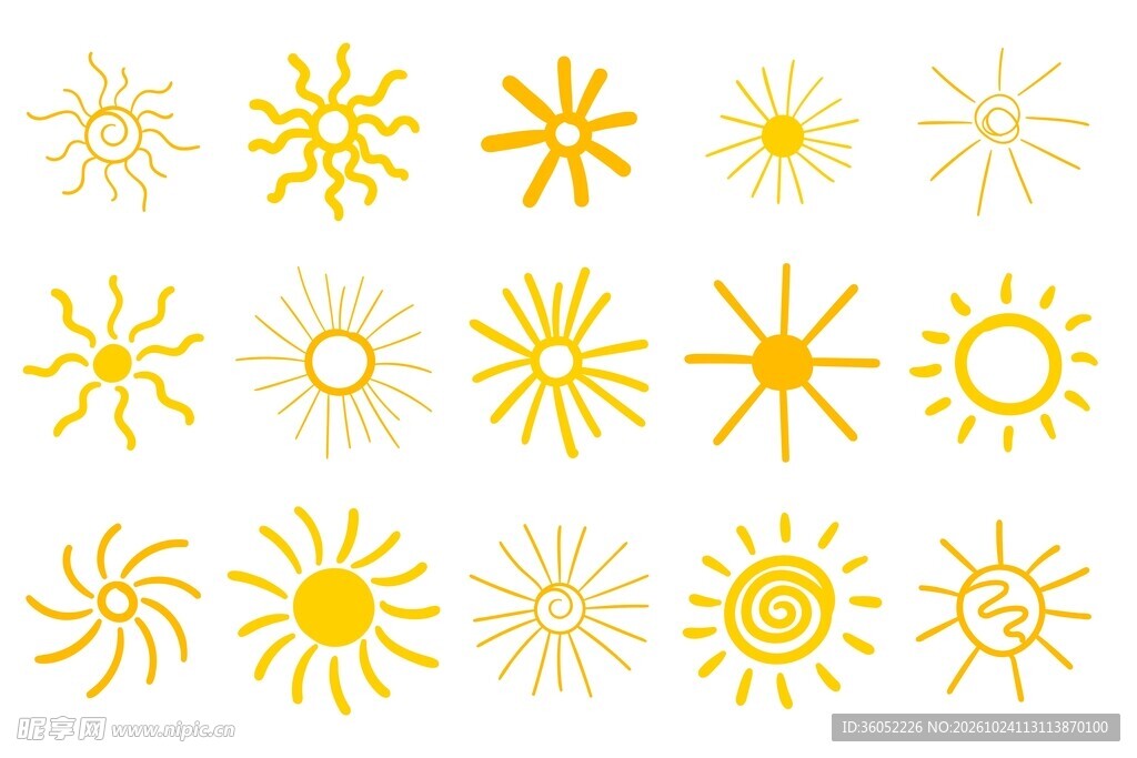 太阳图标素材