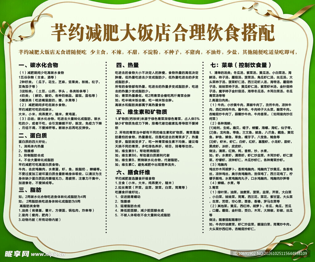 健康减肥饮食搭配指南