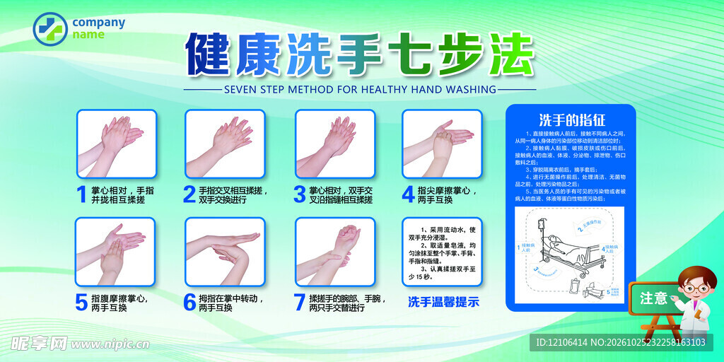 健康洗手七步法