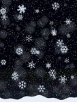 雪花气泡背景