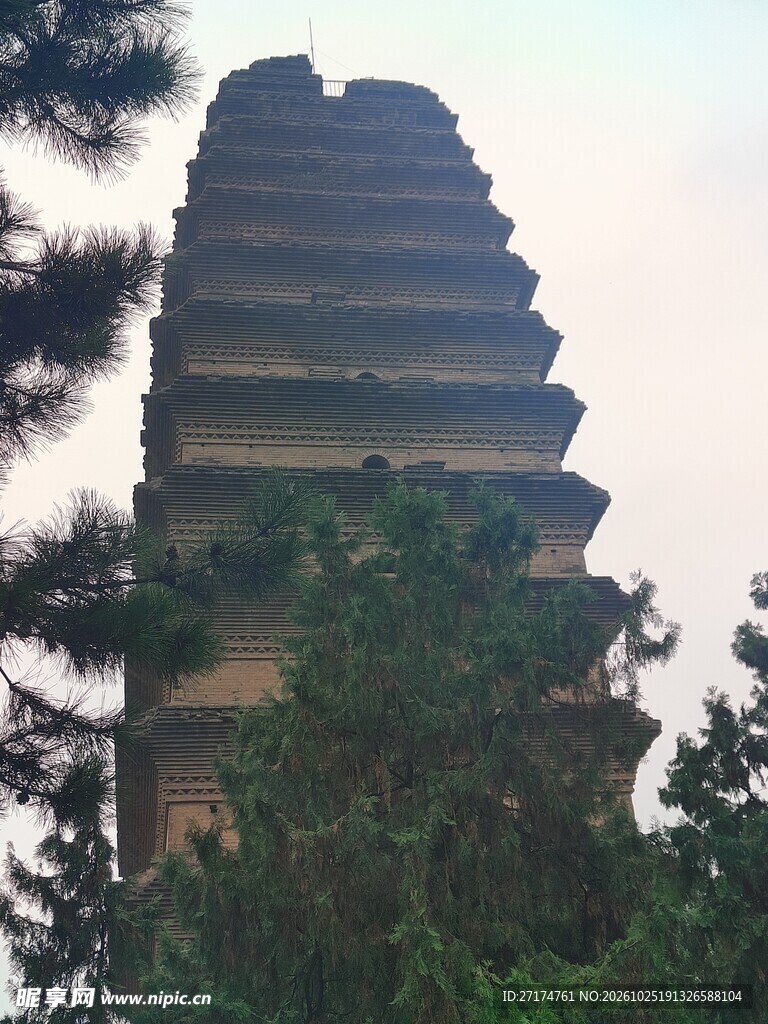 林间古塔