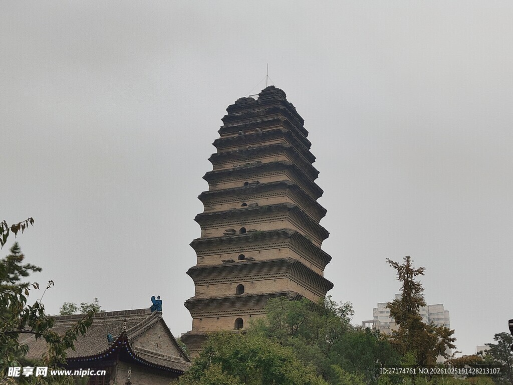 西安小雁塔风光