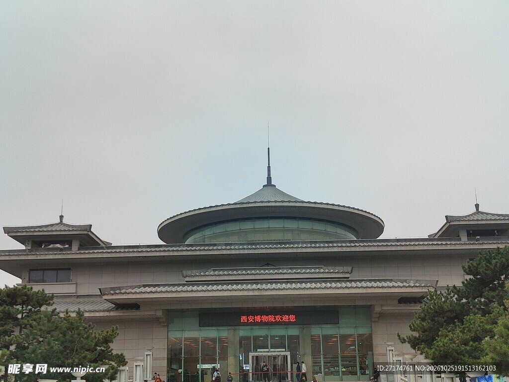 中式仿古公共建筑外景