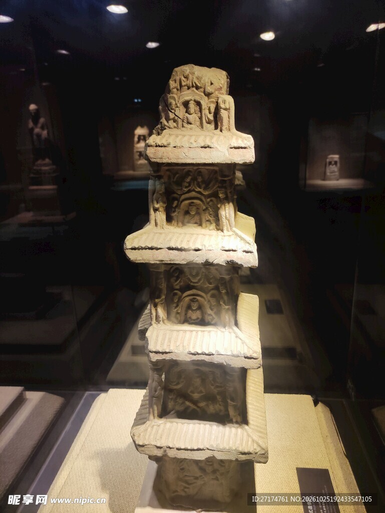 馆藏古代石雕塔文物