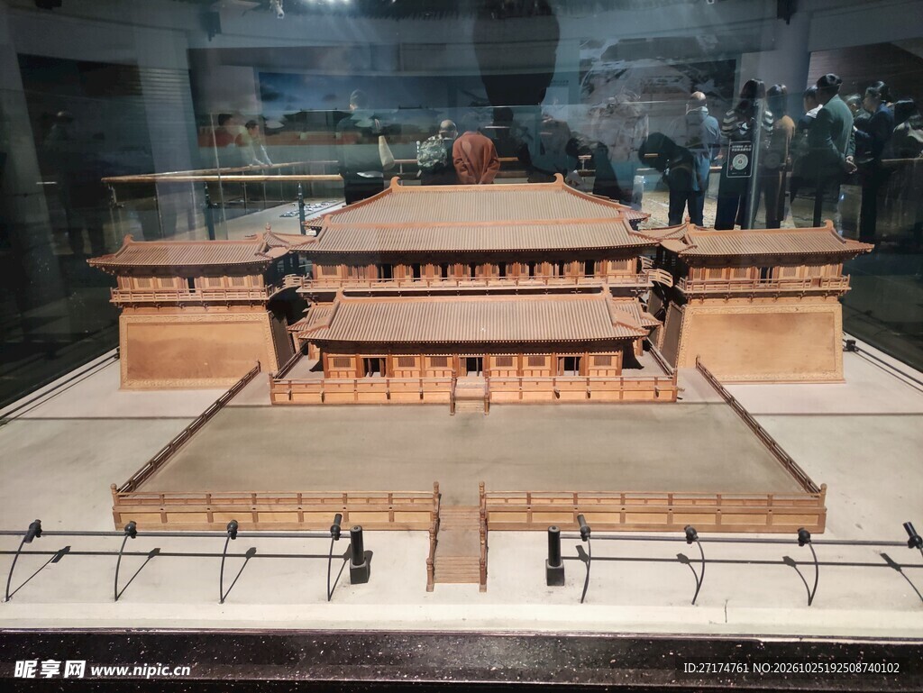 古代宫殿建筑模型