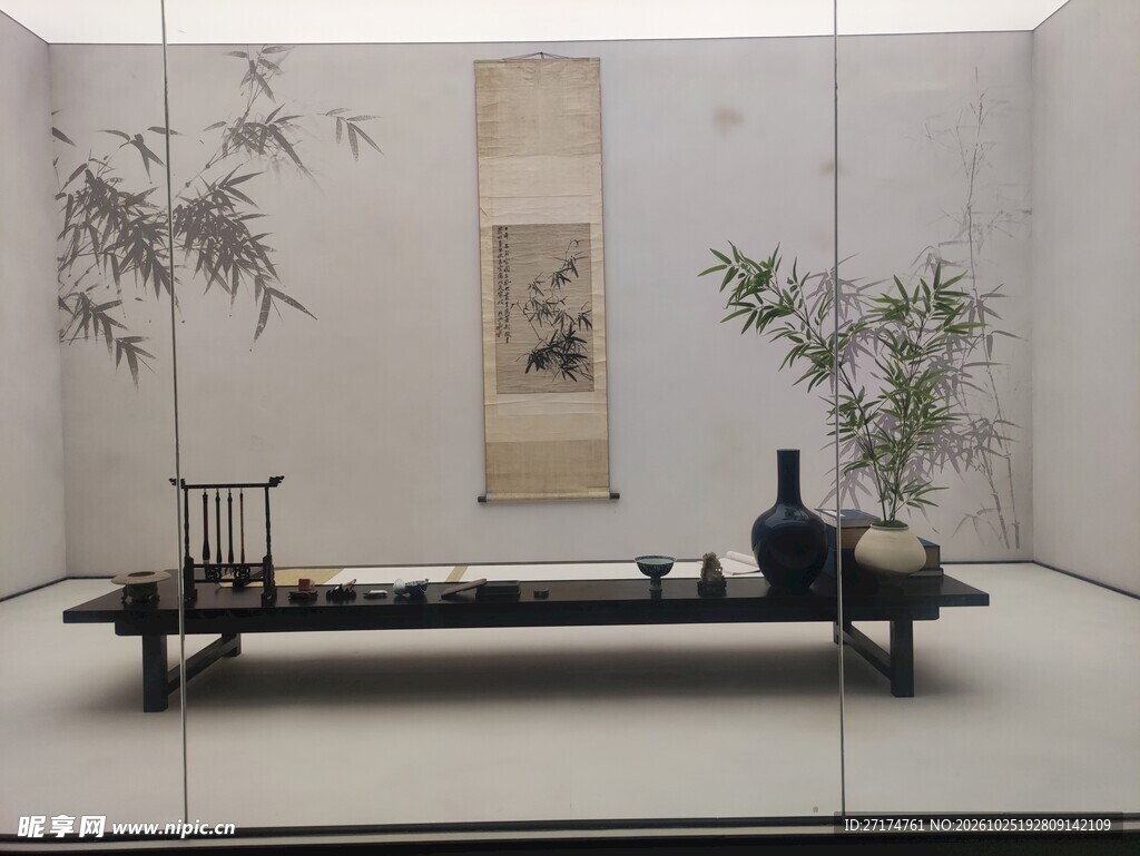 新中式禅意茶室场景