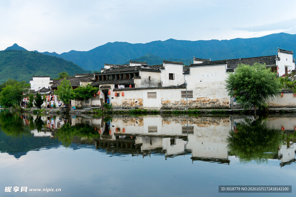 皖南水乡古村风光