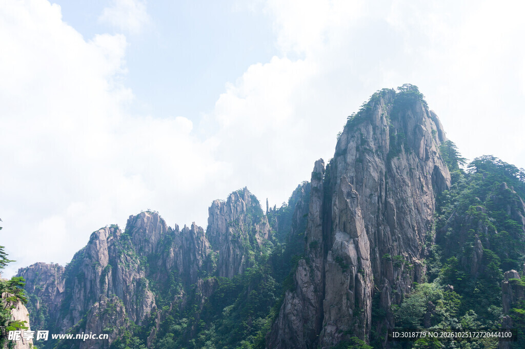 奇峰山峦自然风光