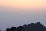 远山黄昏落日美景