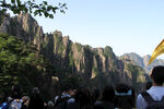 山岳景区游客观景