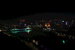 城市水岸夜景