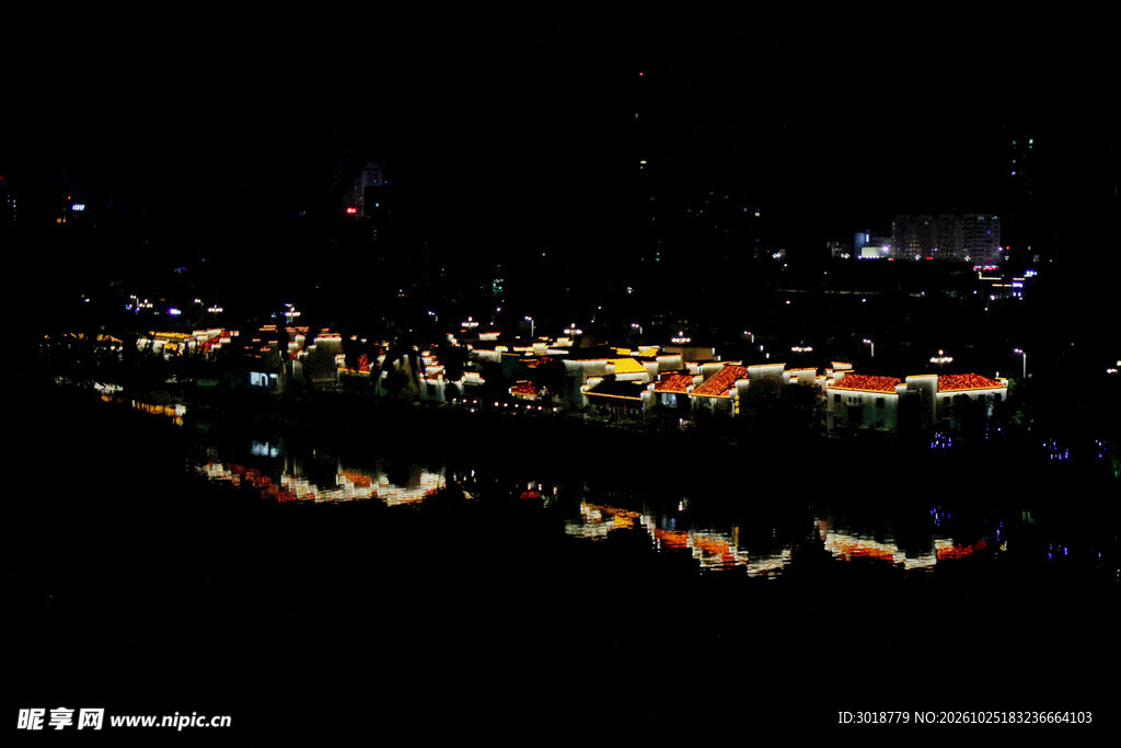 城市夜景车流光影