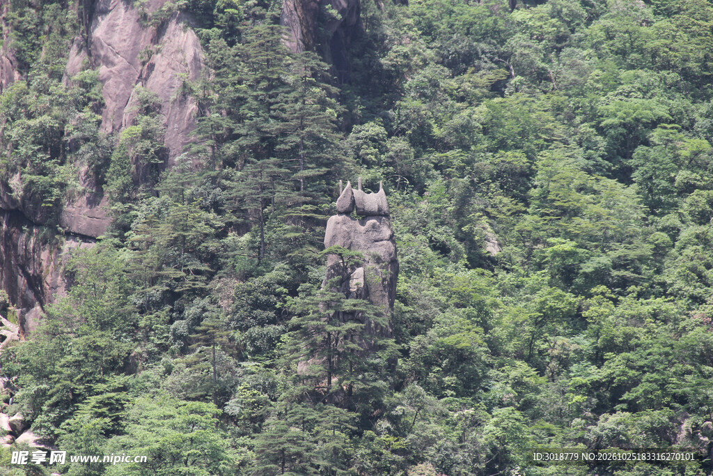 山林奇石风光