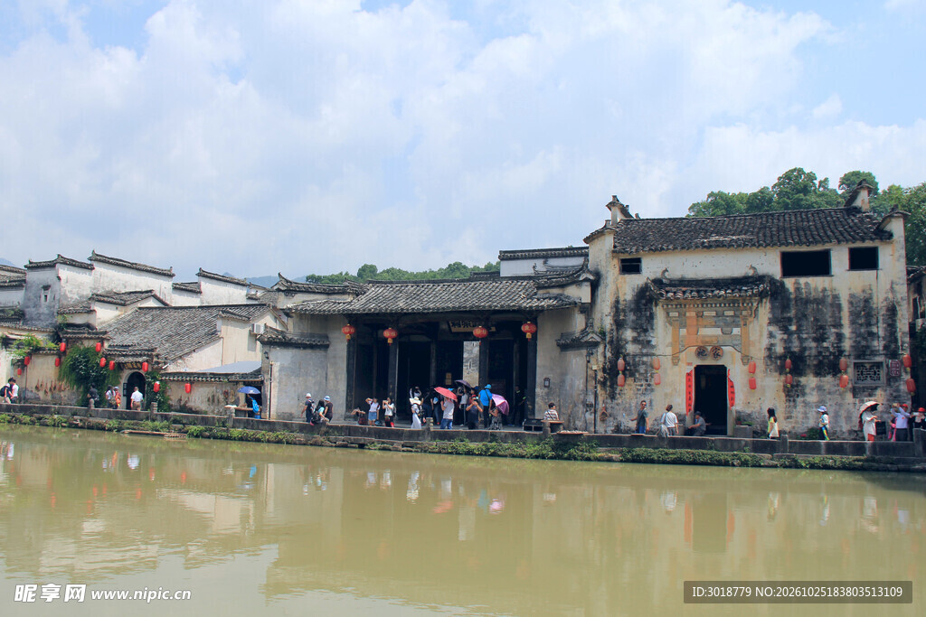 宏村月沼古建风光