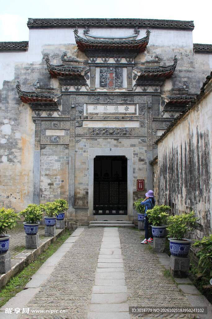 徽派古民居门楼
