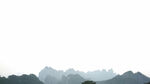 朦胧远山写意风光
