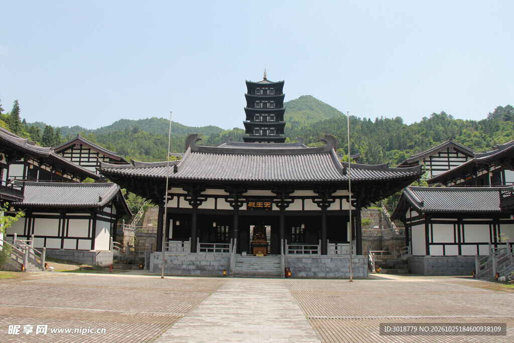 山间古寺建筑群
