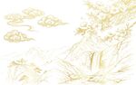 浅金草叶装饰底纹