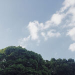 青山蓝天白云好风光