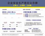 企业安全生产责任公示牌