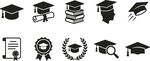学士帽图标素材