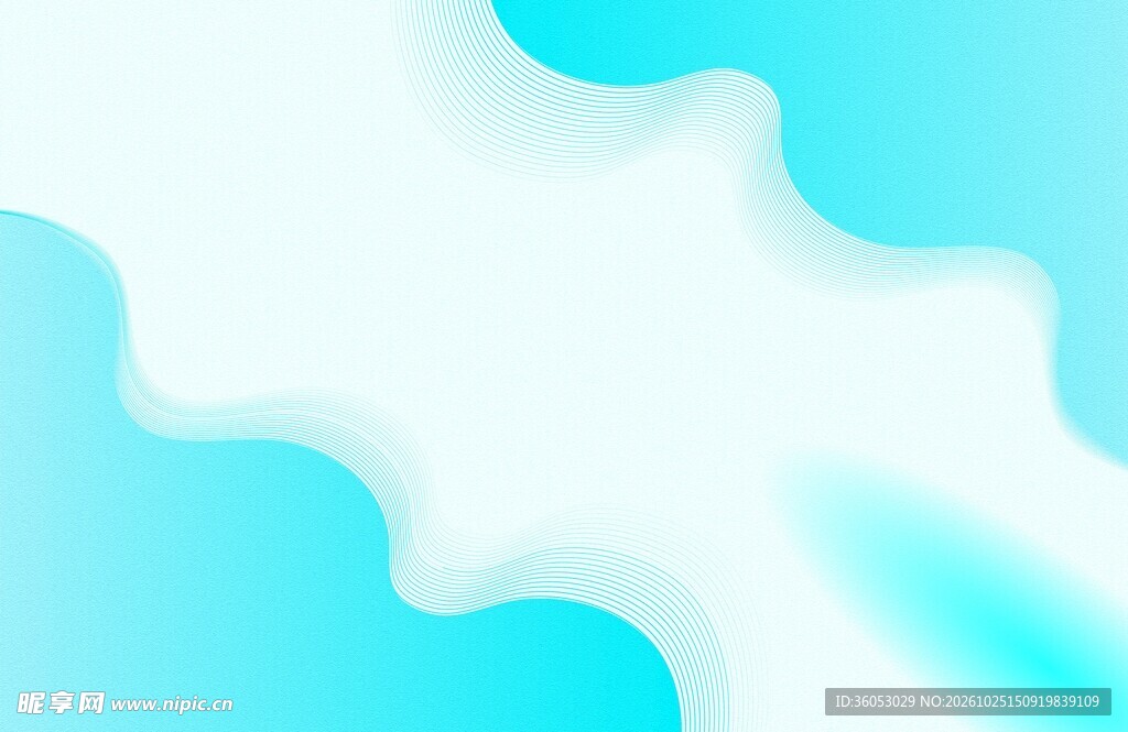 青蓝波浪背景