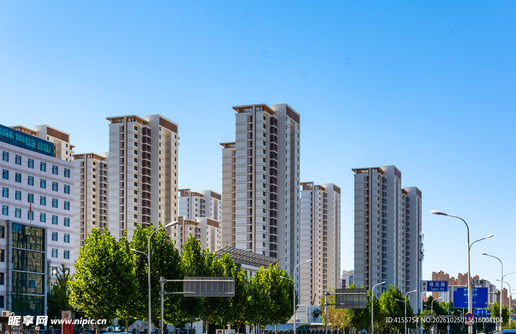 城市高层住宅建筑群