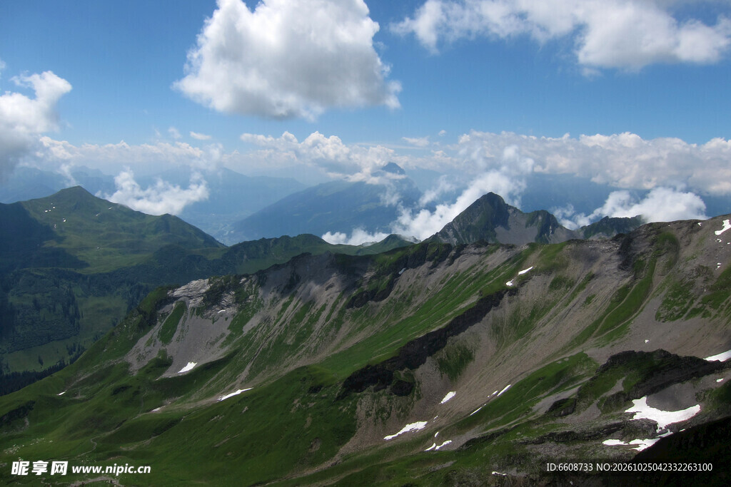 高山草甸山野风光