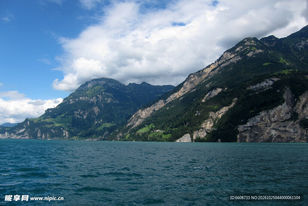 湖光山色自然美景