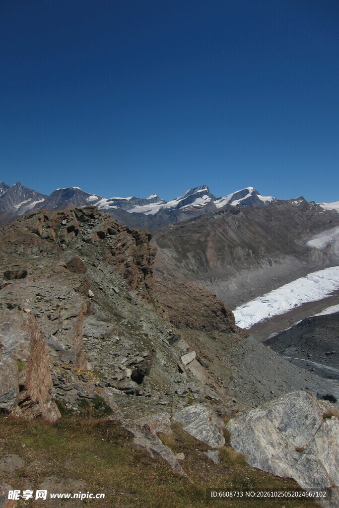 高原雪山冰川风光