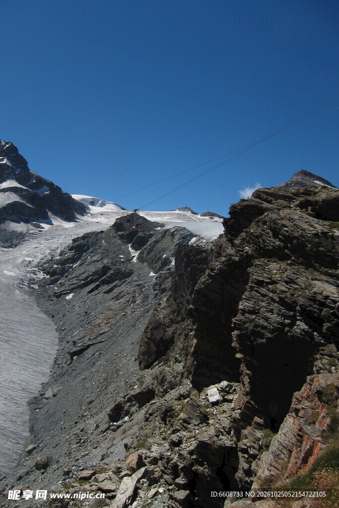 雪山冰川山地风光