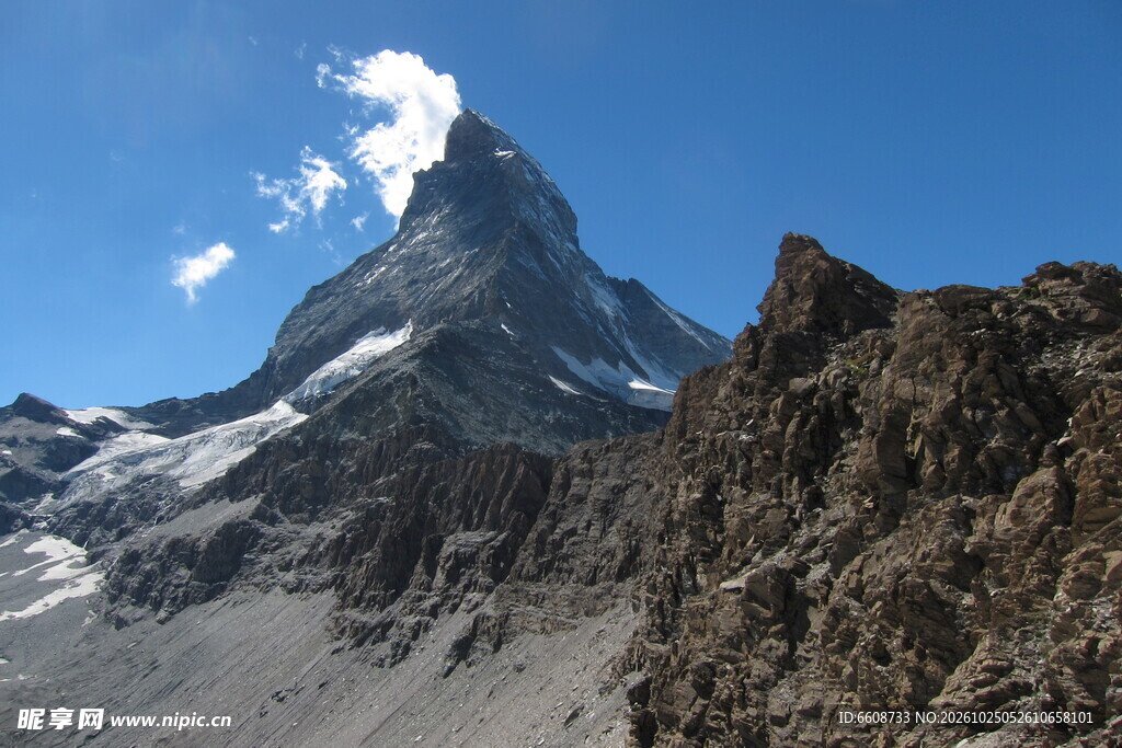 马特洪峰高山景观