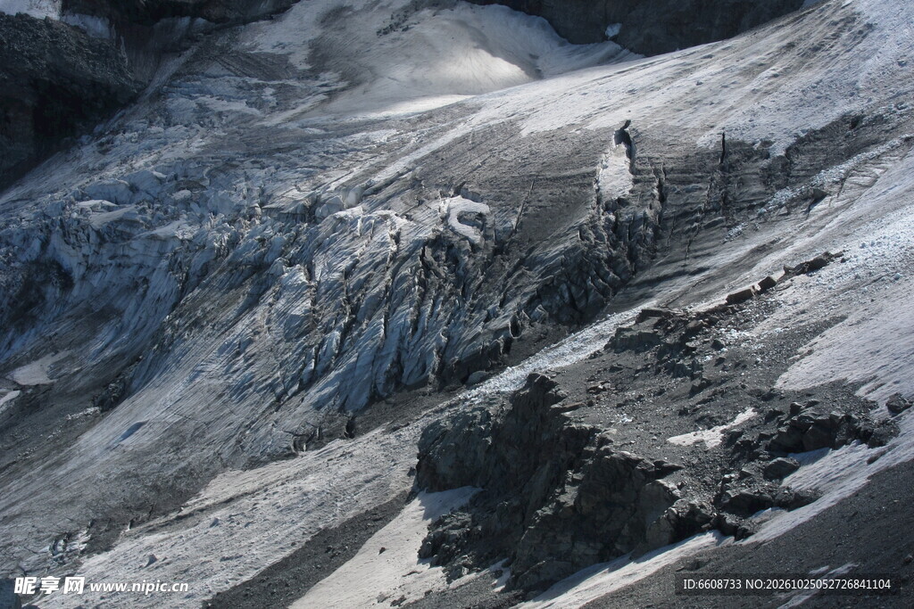 雪山冰川自然景观