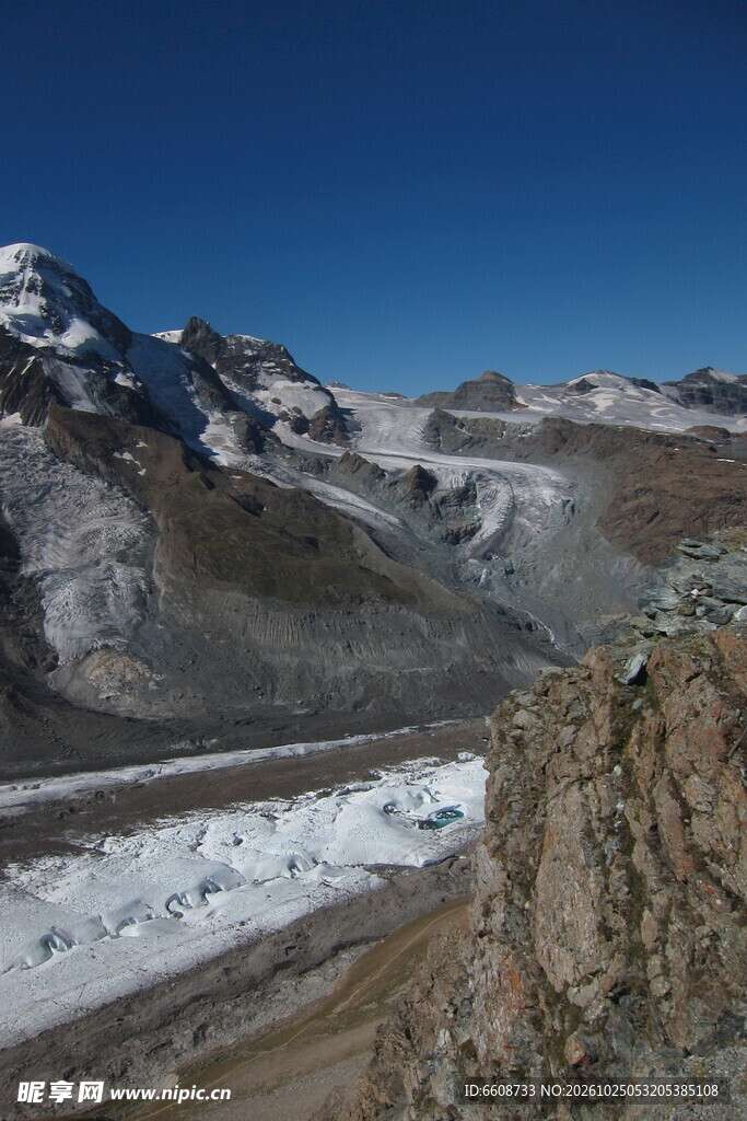 高原雪山冰川风光